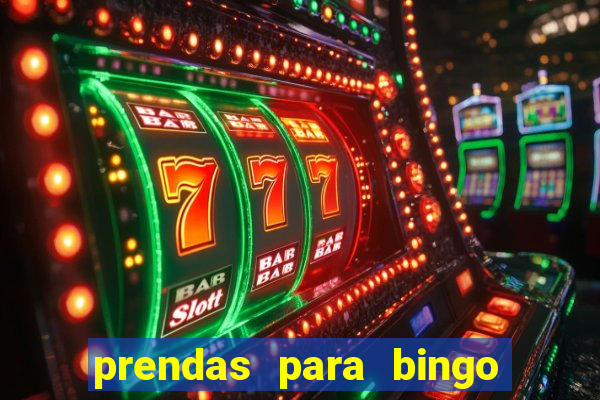 prendas para bingo de natal